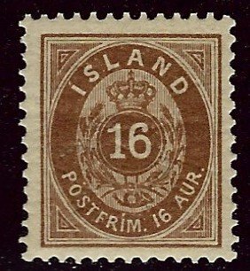 Iceland SC#27 Mint F-VF SCV$80.00...Worth a Close Look!!