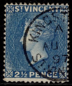 ST. VINCENT QV SG61, 2½d blue, FINE USED.