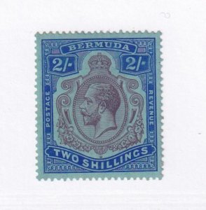 BERMUDA # 49 VF-MLH KGV 2sh KEY ISSUE