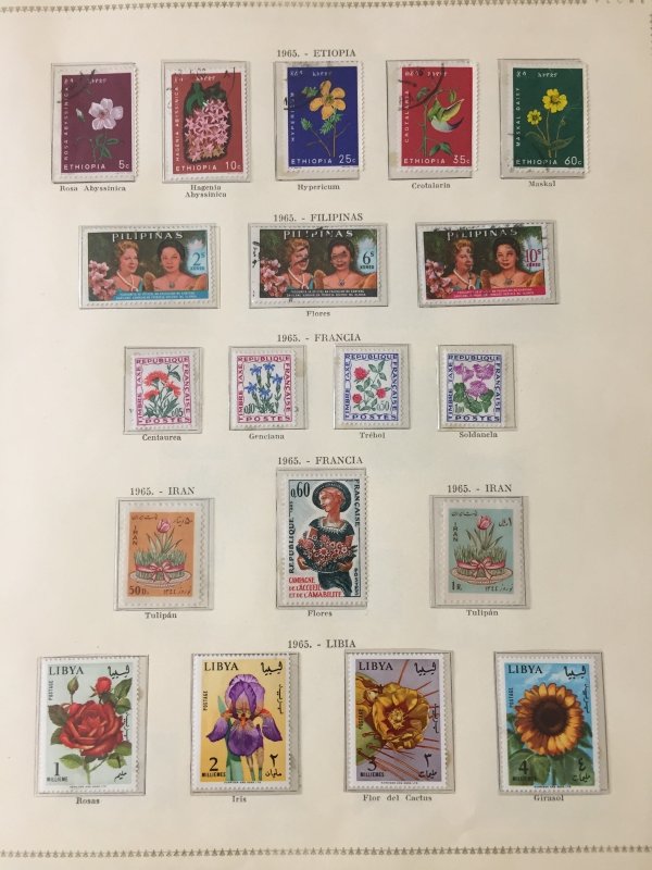 Korea Incl.Sheets Hungary France & Cols FLOWERS MNH MH USED(APX 80 Items) HP954