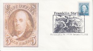 2003 USA Benjamin Franklin (Scott 3139) Philadelphia PA Pictorial CG