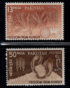 Pakistan Scott 176-177 MNH**  FAO, Freedom from Hunger stamp set