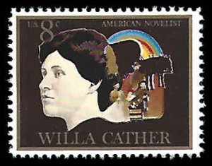 PCBstamps   US #1487 8c Arts - Willa Cather, MNH, (12)