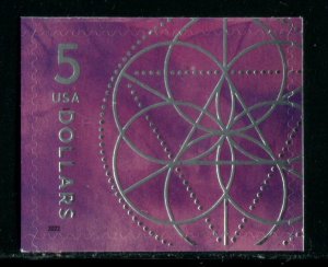 5701 US $5 Floral Geometry SA, MNH
