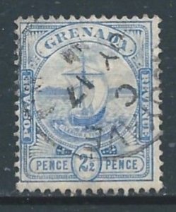 Grenada #71a Used 2 1/2p Seal of Colony - Ultramarine