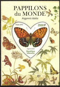 Gabon 2012 Butterflies ( II ) S/S MNH