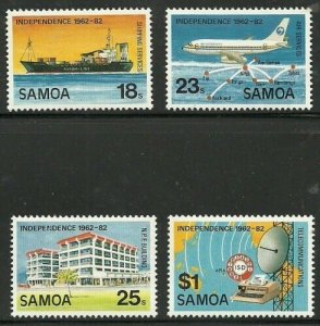 Album Specials Samoa Scott # 571-574 Anniversity of Independence MH