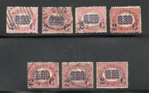 Italy - Sc# 37 - 41 Used (some perf damage)/ see image     -     Lot 0524068