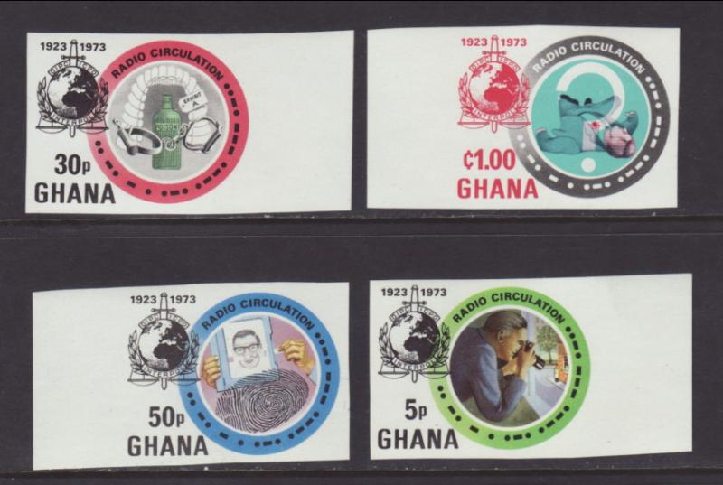 Ghana 495-498 Radio Imperfs MNH VF