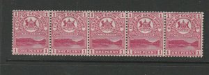 Cape of Good Hope, 1900 table Mountain 1d UM/MNH & MM strip of 5 SG 69