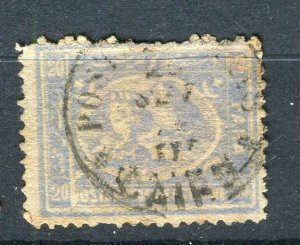 EGYPT; 1870s early classic Pyramid Sphinx issue fine used Shade of 20pa. value