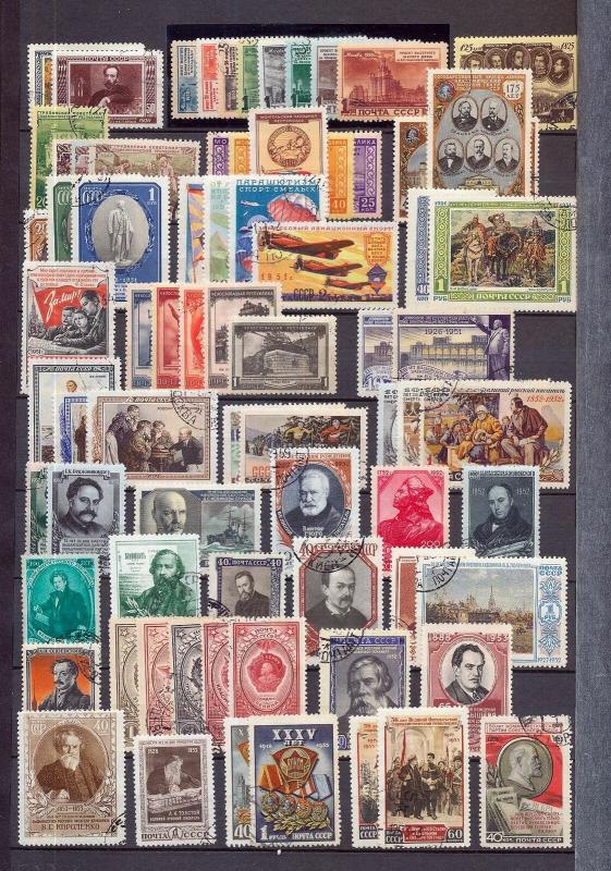 RUSSIA 1940s/50s Used+Sheets Collection(Appx 850+Items) High Value KM818