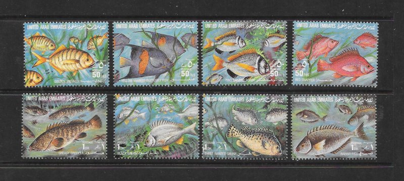 FISH - UNITED ARAB EMIRATES #356-63   MNH