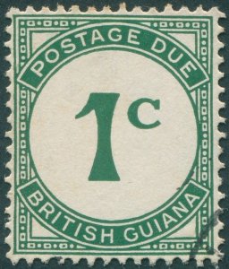 British Guiana 1940 1c green Postage Due SGD1 used