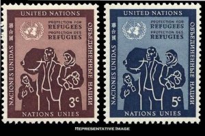 United Nations York Scott 15-16 Mint never hinged.