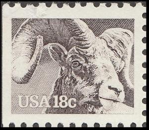 US 1880 American Wildlife Bighorn Sheep 18c single (1 stamp) MNH 1981