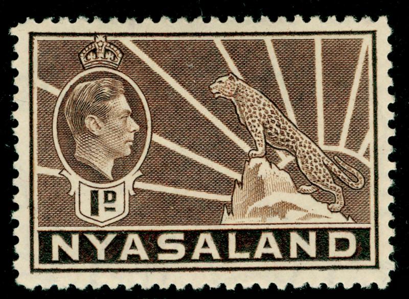 NYASALAND PROTECTORATE SG131, 1d brown, LH MINT.