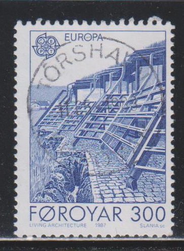 Faroe Islands,  3k Europa (SC# 156) USED