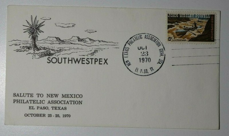 S WESTPEX El Paso TX SMU Philatelic Center Dallas TX 1975 Sc#U567 Cachet Cover