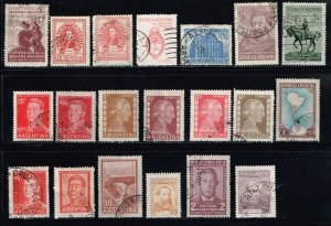 Argentina MiniLOT 20 Different Used