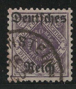 German States Wurttemberg Scott # O61, used