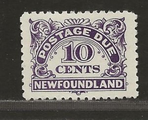 NEWFOUNDLAND  SC# J6  VF/MOG