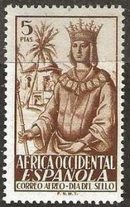 Spanish West Africa C1 mint, hinge remnant.  1949.  (S1419)