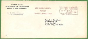 ZA1551 - USA  - POSTAL HISTORY - MECHANICAL POSTMARK on cover FOREST FIRES  1957