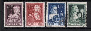 Austria SC# B260 - B263 / 260 & 61 Mint Hinged / 262 & 63 Used - S18083