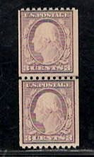 UNITED STATES SC# 489 LINE PAIR F/MOG