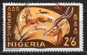 Nigeria 194 - Used - Buffon's Kobs (Antelopes) (cv $1.75)