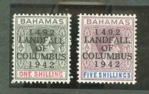 Bahamas #125/128  Single