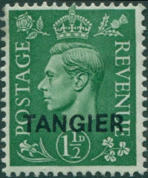 Morocco Agencies Tangier 1950 SG282 1½d pale green KGVI MLH