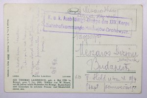 Austria 191x Feldpost Card to Hungary / Child PPC - L39202