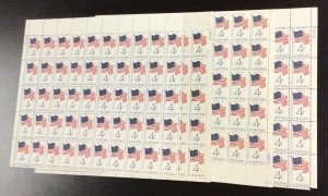 1153   50 Star Flag Lot of 4 sheets MNH 4 c Sheet of 50    1960