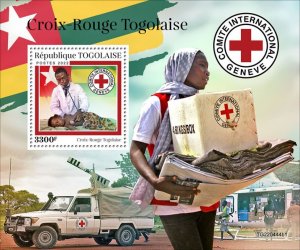 TOGO - 2022 - Togo Red Cross - Perf Souv Sheet- Mint Never Hinged