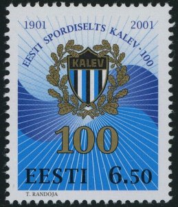 Estonia #416 Kalev Sport Association Century 6.50K Postage Stamp 2001 Eesti MLH