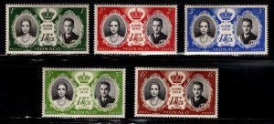 Monaco - #366 - 370 Princess Grace & Prince Reiner III set/5 - MNH