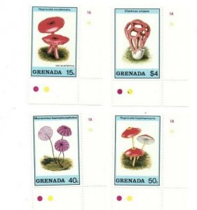 Grenada - 1989 - Mushrooms - Set Of 4 Stamps - MNH