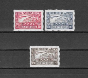 GREECE 1933 SG 458/60 MNH Cat £200