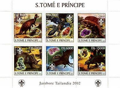 St Thomas - Dinosaurs - 2 Sheet Set MNH 1511-2