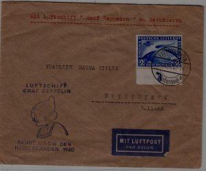 Germany/Netherlands Zeppelin cover 10.11.30
