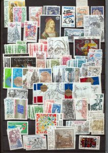 FRANCE Mid Period Used Mixture Incl. Art Paintings (Apx 450)RK1097 