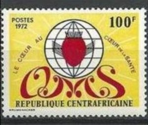 1972 Central African Republic 262 Year of the Heart 2,00 €
