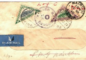 Portuguese Cols MOZAMBIQUE WW2 Cover Beira KENYA Nairobi Military FPO 1940 FC174