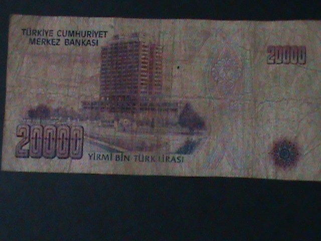 ​TURKEY-1970-CENTRAL BANK LAW OCAK-14-$20000 LIRA.CIR-54 YEARS OLD-WATER MARK