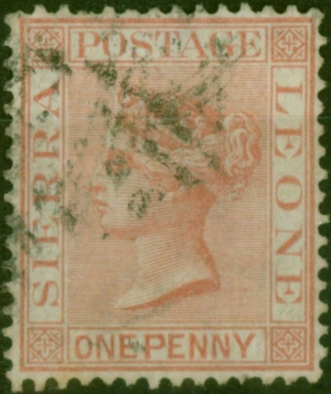 Sierra Leone 1876 1d Rose-Red SG17 Good Used