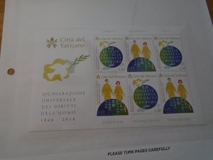 Vatican City  Year  2018  Justice/ Security  MNH  Mini Sheet