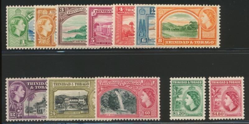 TRINIDAD & TOBAGO 72-83 MINT F-VF HINGED QEII