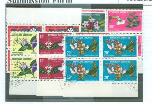 Gabon #284-89 Used Multiple (Flora) (Flowers)